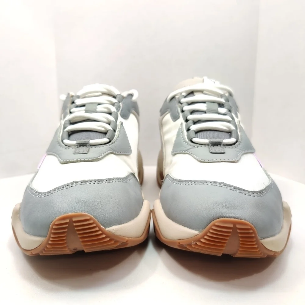 PUMA Running Sneakers Thunder Electric Chunky Grey Pink Leather Women's Sz‎ 6.5